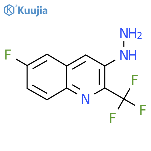 6-Fluoro-3-hydrazinyl-2-(trifluoromethyl)quinoline structure