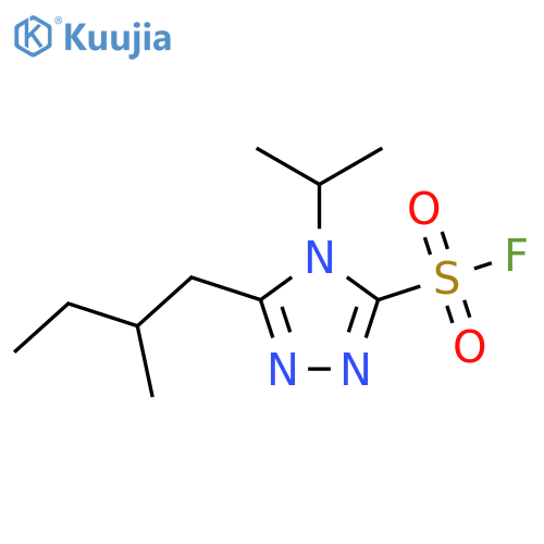5-(2-Methylbutyl)-4-propan-2-yl-1,2,4-triazole-3-sulfonyl fluoride structure