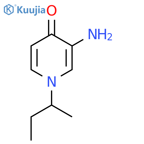3-amino-1-(butan-2-yl)-1,4-dihydropyridin-4-one structure