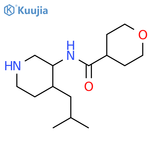 2H-Pyran-4-carboxamide, tetrahydro-N-[4-(2-methylpropyl)-3-piperidinyl]- structure