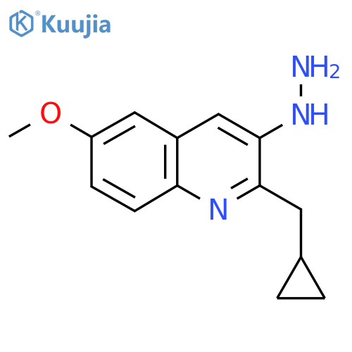 2-(Cyclopropylmethyl)-3-hydrazinyl-6-methoxyquinoline structure