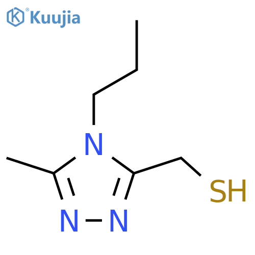 (5-methyl-4-propyl-4H-1,2,4-triazol-3-yl)methanethiol structure