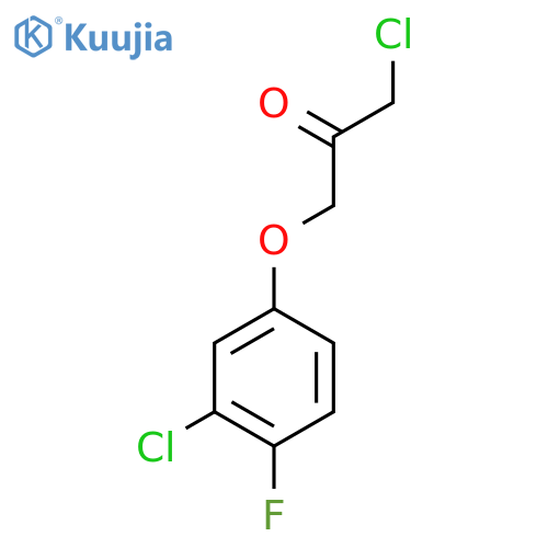 1-Chloro-3-(3-chloro-4-fluorophenoxy)propan-2-one structure