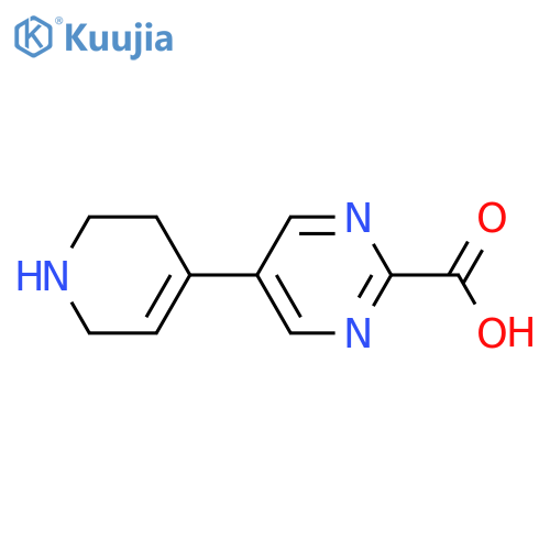 5-(1,2,3,6-Tetrahydropyridin-4-yl)pyrimidine-2-carboxylic acid structure