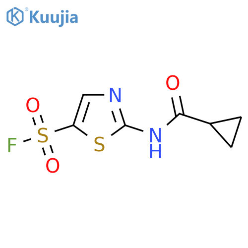 2-Cyclopropaneamido-1,3-thiazole-5-sulfonyl fluoride structure