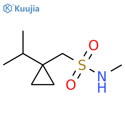 Cyclopropanemethanesulfonamide, N-methyl-1-(1-methylethyl)- structure
