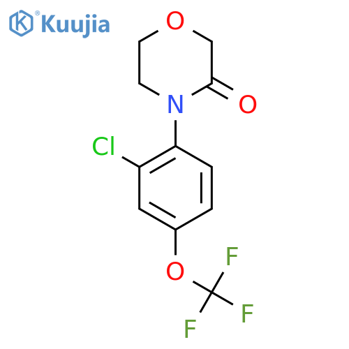 4-2-chloro-4-(trifluoromethoxy)phenylmorpholin-3-one structure