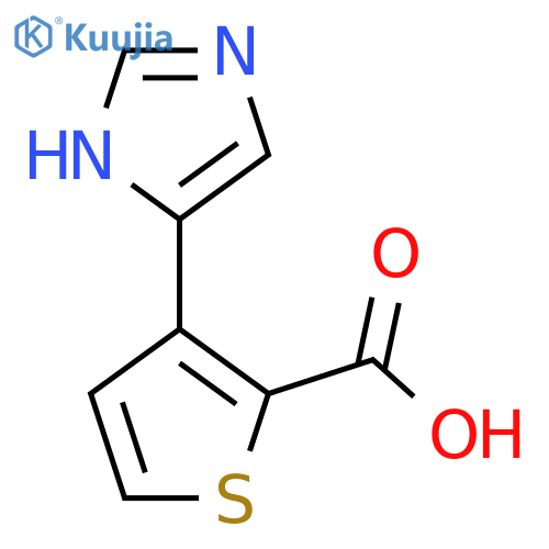3-(1H-imidazol-4-yl)thiophene-2-carboxylic acid structure