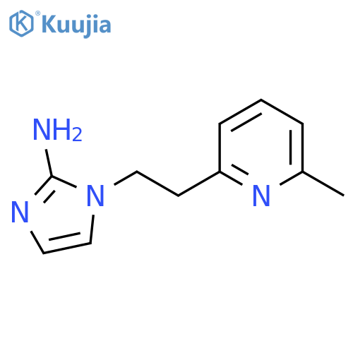 1-2-(6-methylpyridin-2-yl)ethyl-1H-imidazol-2-amine structure