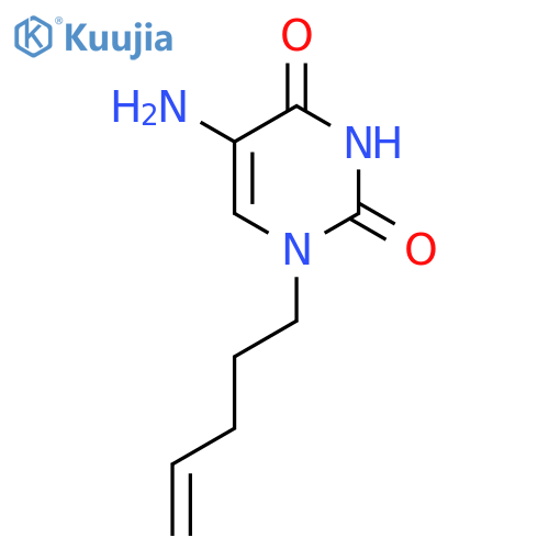 5-amino-1-(pent-4-en-1-yl)-1,2,3,4-tetrahydropyrimidine-2,4-dione structure
