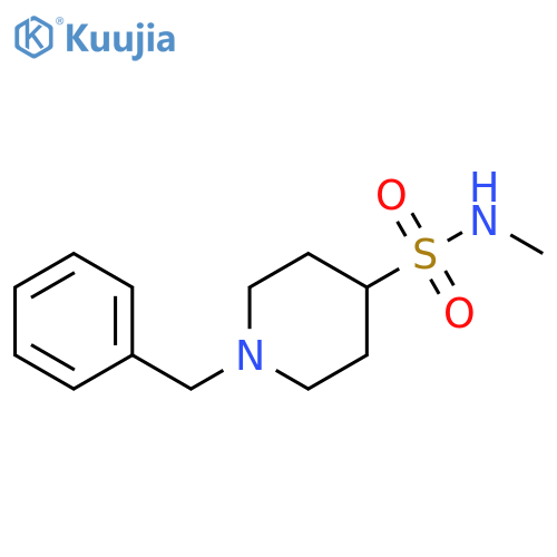 4-Piperidinesulfonamide, N-methyl-1-(phenylmethyl)- structure