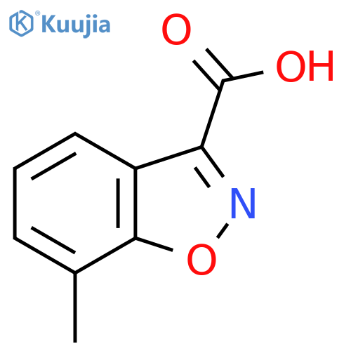 1,2-Benzisoxazole-3-carboxylic acid, 7-methyl- structure