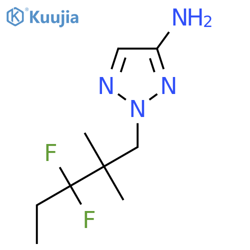 2-(3,3-difluoro-2,2-dimethylpentyl)-2H-1,2,3-triazol-4-amine structure