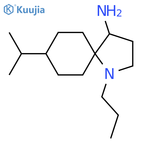 8-(Propan-2-yl)-1-propyl-1-azaspiro[4.5]decan-4-amine structure
