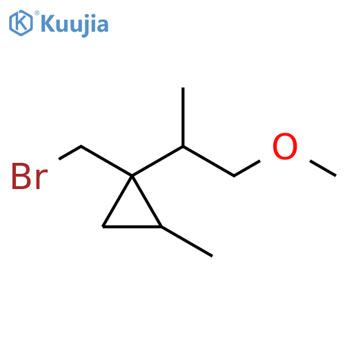 Cyclopropane, 1-(bromomethyl)-1-(2-methoxy-1-methylethyl)-2-methyl- structure
