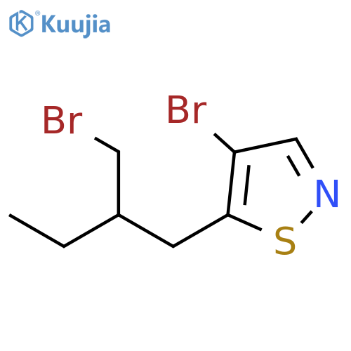 Isothiazole, 4-bromo-5-[2-(bromomethyl)butyl]- structure