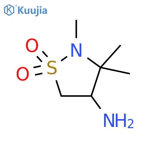 4-amino-2,3,3-trimethyl-1lambda6,2-thiazolidine-1,1-dione structure