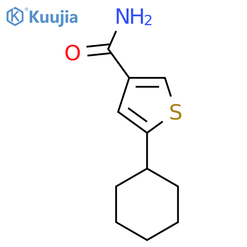 5-Cyclohexylthiophene-3-carboxamide structure