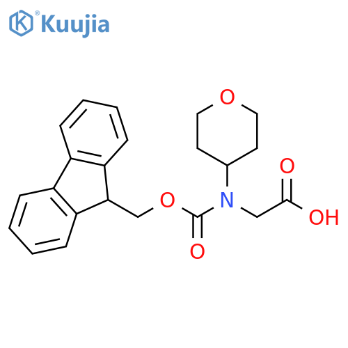 Glycine, N-[(9H-fluoren-9-ylmethoxy)carbonyl]-N-(tetrahydro-2H-pyran-4-yl)- structure