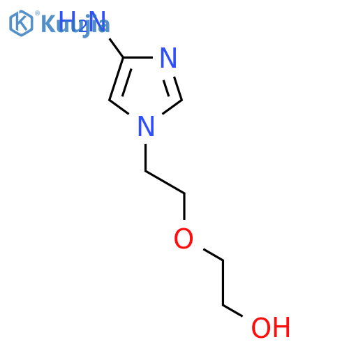 2-2-(4-amino-1H-imidazol-1-yl)ethoxyethan-1-ol structure
