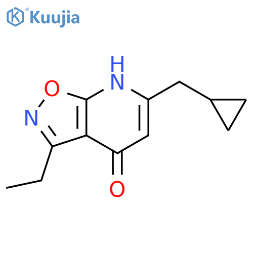 6-(Cyclopropylmethyl)-3-ethyl-[1,2]oxazolo[5,4-b]pyridin-4-ol structure