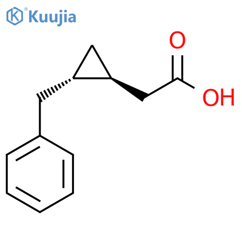2-[(1S,2S)-2-Benzylcyclopropyl]acetic acid structure