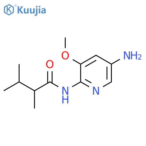 Butanamide, N-(5-amino-3-methoxy-2-pyridinyl)-2,3-dimethyl- structure