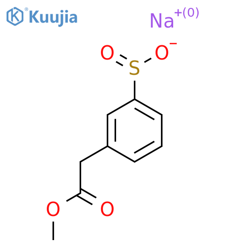 Sodium 3-(2-methoxy-2-oxoethyl)benzene-1-sulfinate structure