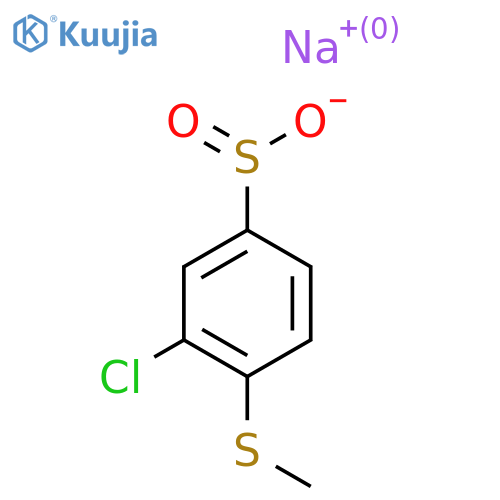 Sodium 3-chloro-4-(methylsulfanyl)benzene-1-sulfinate structure