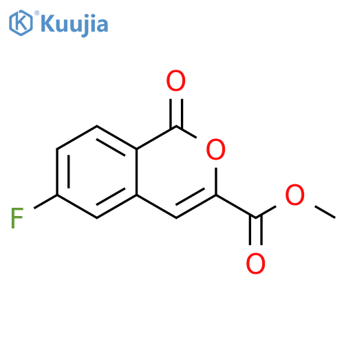 1H-2-Benzopyran-3-carboxylic acid, 6-fluoro-1-oxo-, methyl ester structure