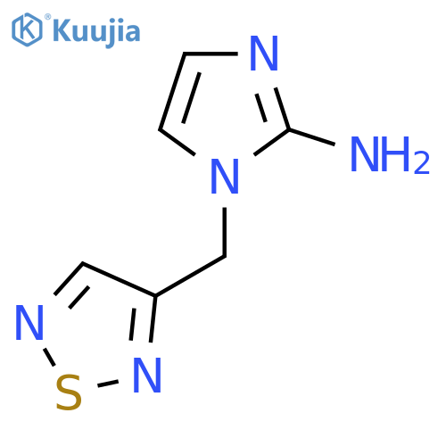 1-(1,2,5-thiadiazol-3-yl)methyl-1H-imidazol-2-amine structure