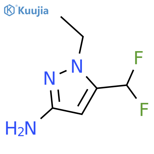 5-(difluoromethyl)-1-ethyl-1H-pyrazol-3-amine structure
