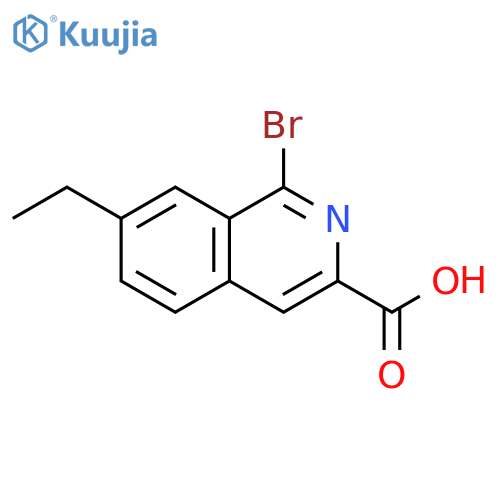 3-Isoquinolinecarboxylic acid, 1-bromo-7-ethyl- structure