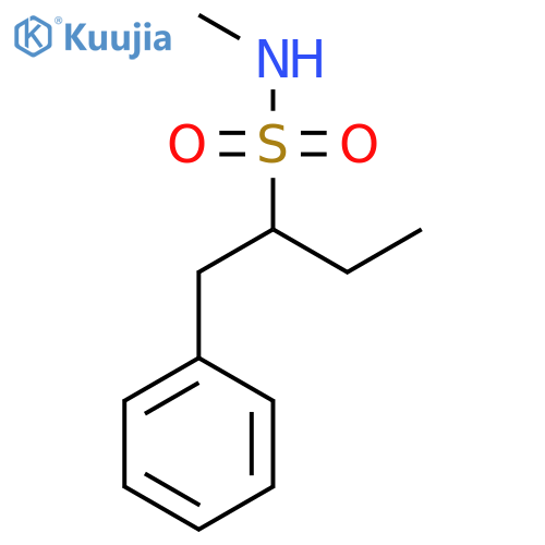 Benzeneethanesulfonamide, α-ethyl-N-methyl- structure