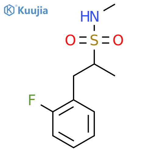 1-(2-fluorophenyl)-N-methylpropane-2-sulfonamide structure