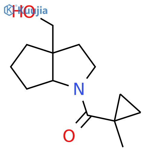 [1-(1-Methylcyclopropanecarbonyl)-octahydrocyclopenta[b]pyrrol-3a-yl]methanol structure