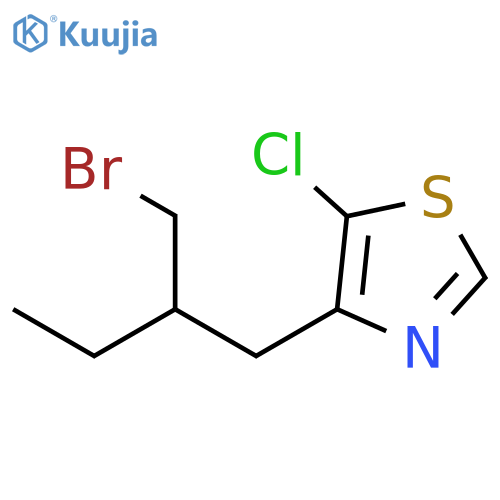Thiazole, 4-[2-(bromomethyl)butyl]-5-chloro- structure