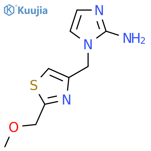 1-{2-(methoxymethyl)-1,3-thiazol-4-ylmethyl}-1H-imidazol-2-amine structure