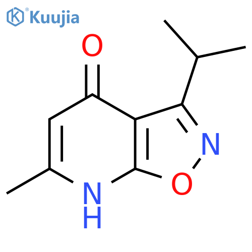 6-Methyl-3-(propan-2-yl)-[1,2]oxazolo[5,4-b]pyridin-4-ol structure