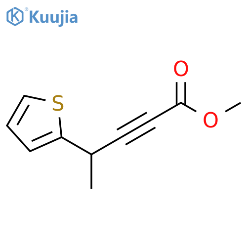 2-Pentynoic acid, 4-(2-thienyl)-, methyl ester structure