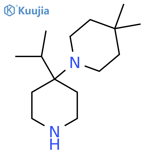 4,4-Dimethyl-1-[4-(propan-2-yl)piperidin-4-yl]piperidine structure