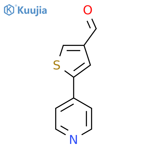 5-(Pyridin-4-yl)thiophene-3-carbaldehyde structure