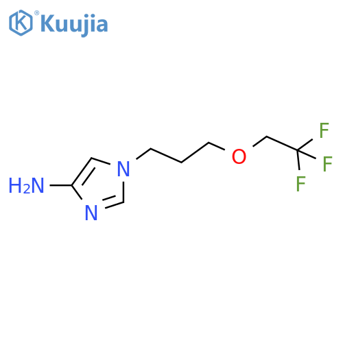 1-3-(2,2,2-trifluoroethoxy)propyl-1H-imidazol-4-amine structure