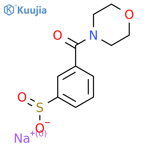 Sodium 3-(morpholine-4-carbonyl)benzene-1-sulfinate structure