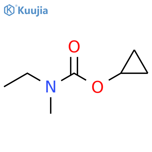 Carbamic acid, N-ethyl-N-methyl-, cyclopropyl ester structure