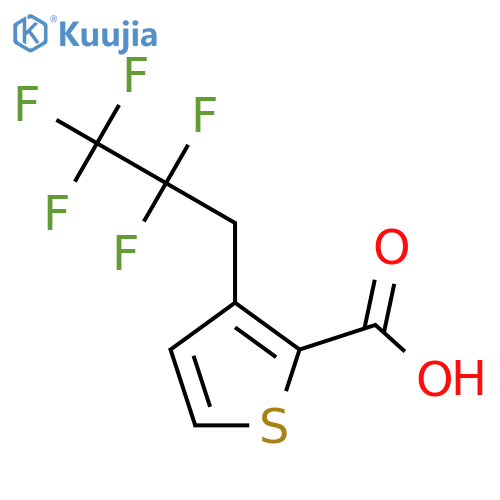 3-(2,2,3,3,3-Pentafluoropropyl)thiophene-2-carboxylic acid structure