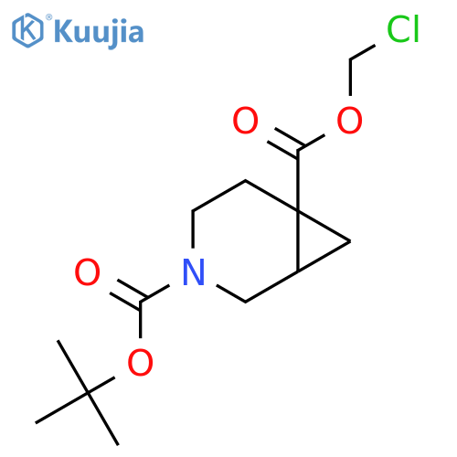 3-Tert-butyl 6-chloromethyl 3-azabicyclo[4.1.0]heptane-3,6-dicarboxylate structure