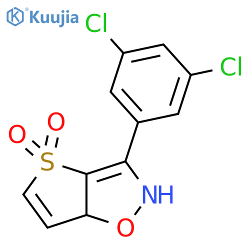 3-(3,5-dichlorophenyl)-2H,6aH-4lambda6-thieno2,3-d1,2oxazole-4,4-dione structure
