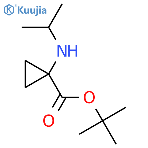 Tert-butyl 1-(propan-2-ylamino)cyclopropane-1-carboxylate structure