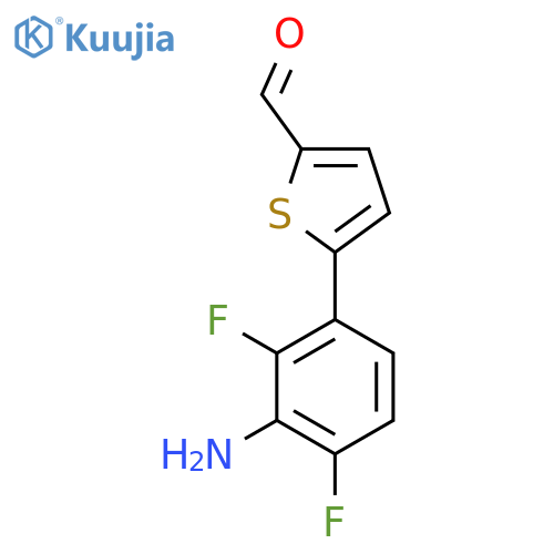 5-(3-Amino-2,4-difluorophenyl)thiophene-2-carbaldehyde structure
